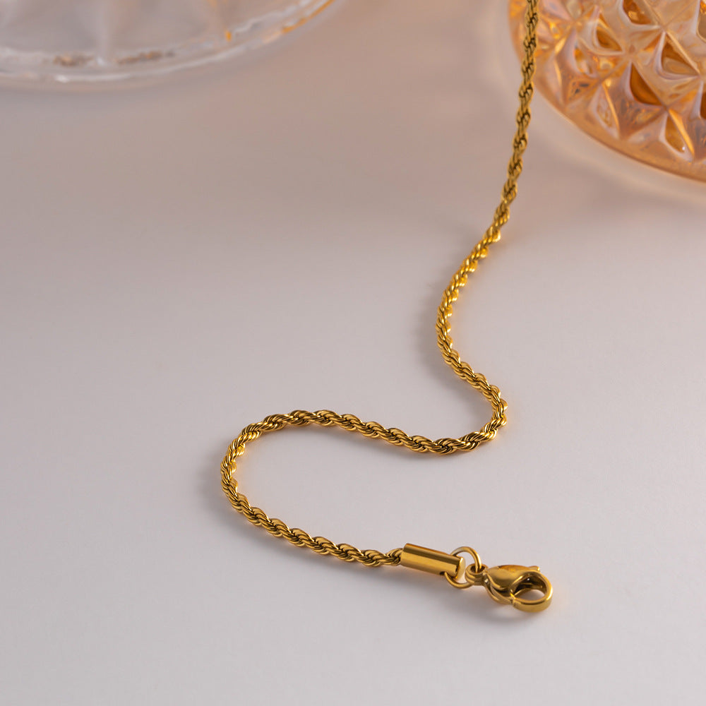 Calle Gold Twisted Chain Necklace