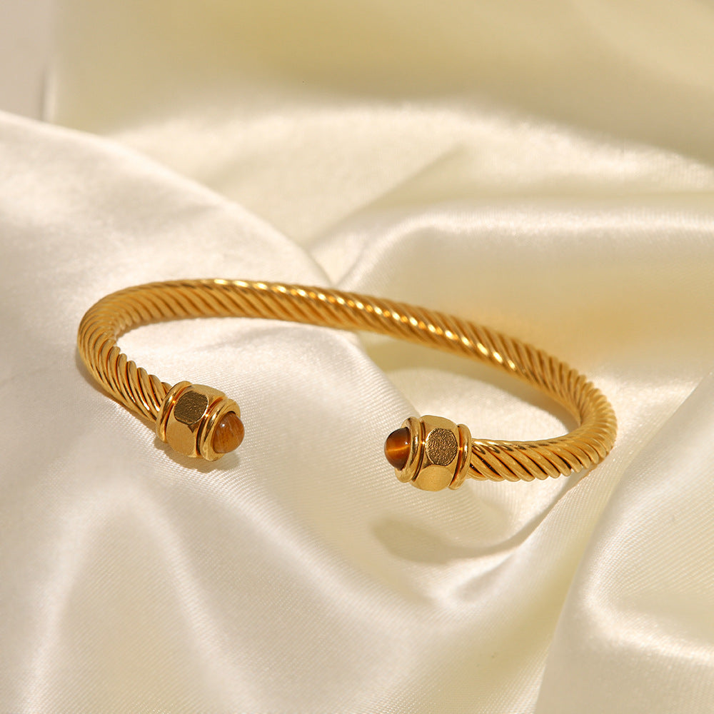 Thea Gold Cuff Bracelet