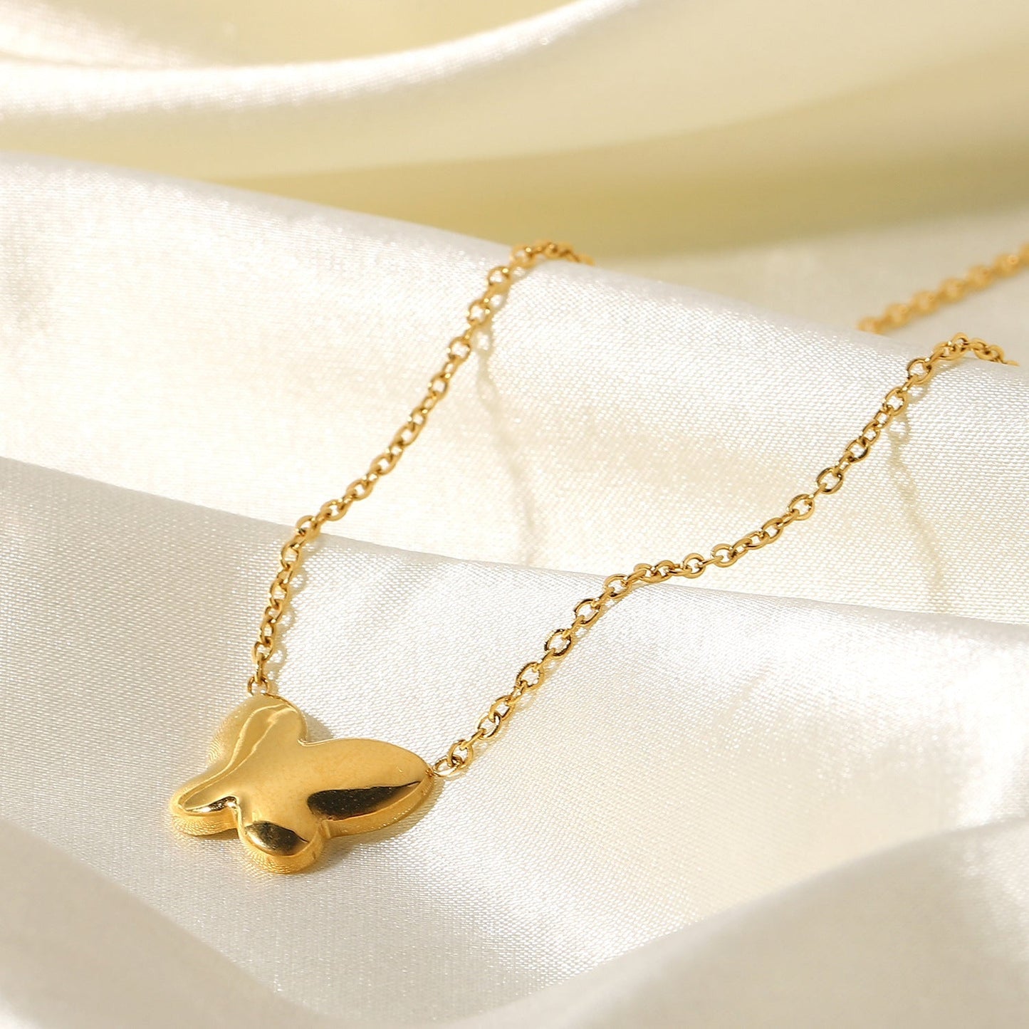 Mother-of-Pearl Butterfly Necklace