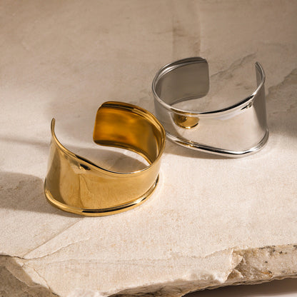 Rachel Gold Cuff Bracelet