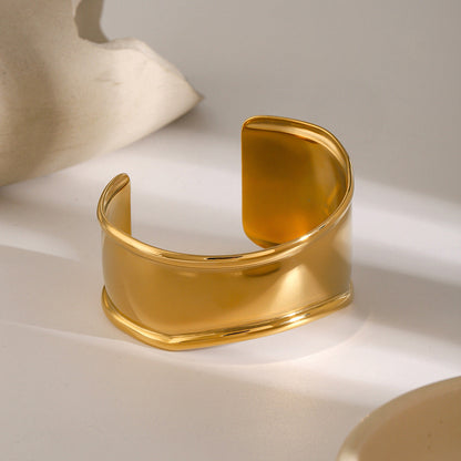 Rachel Gold Cuff Bracelet