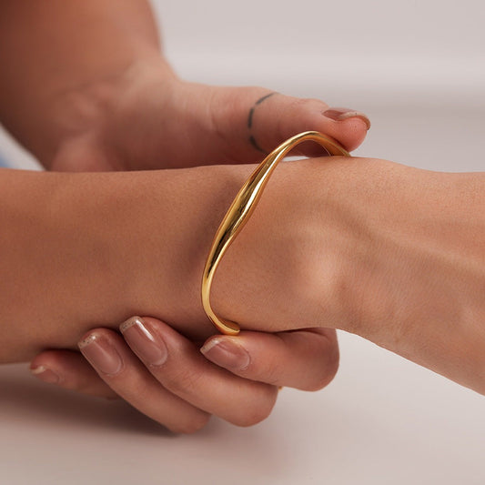 Tiffany Gold Plated Bangle Bracelet