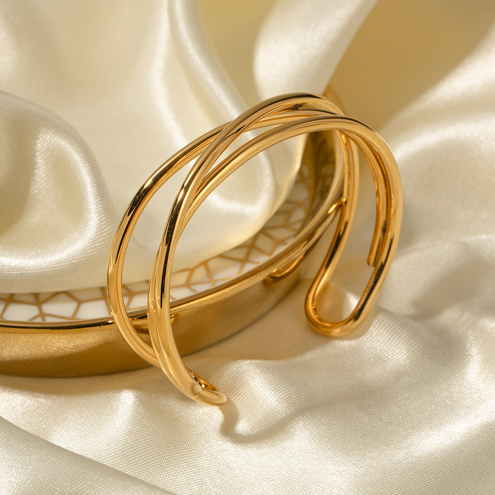 Dolly Gold Plated Bangle Bracelet