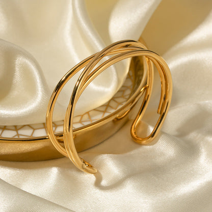 Dolly Gold Plated Bangle Bracelet
