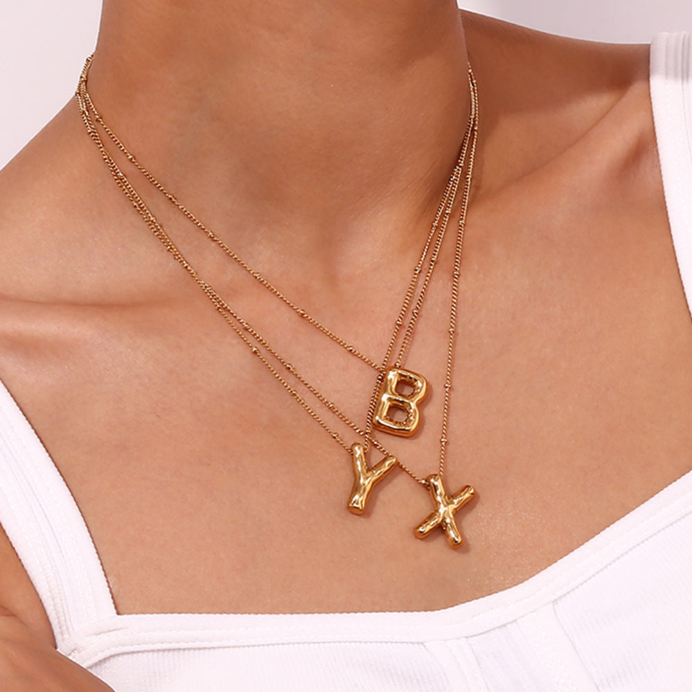 Gold Initial Necklace