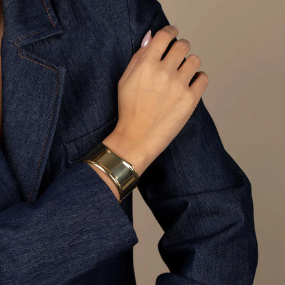 Rachel Gold Cuff Bracelet