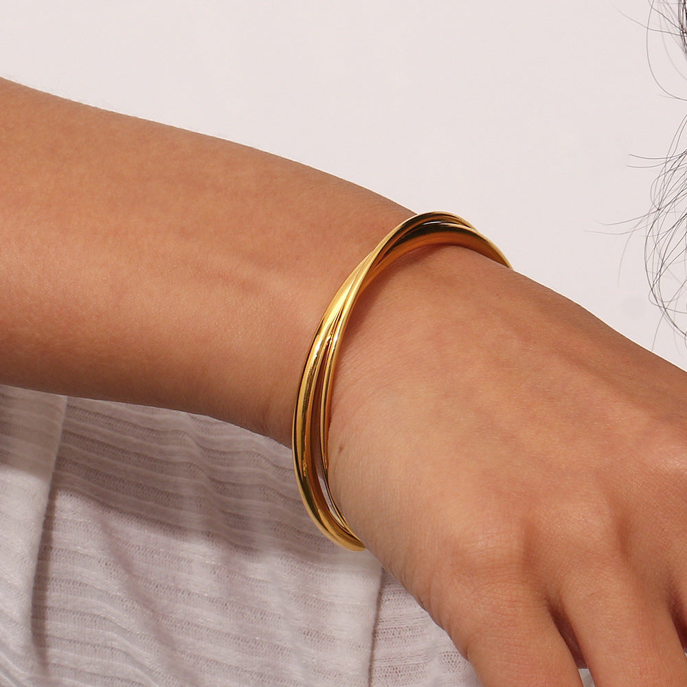Rianne Gold Cuff Bracelet