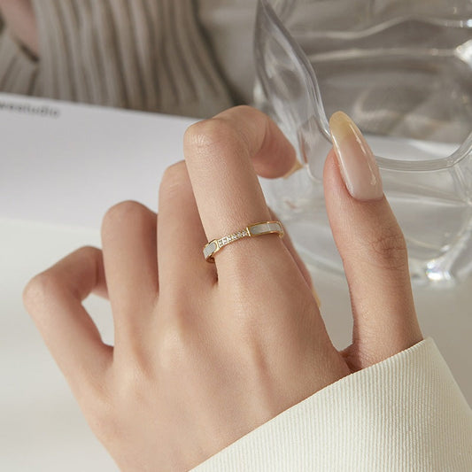 Gabrielle Gold & Simulated Diamond Ring
