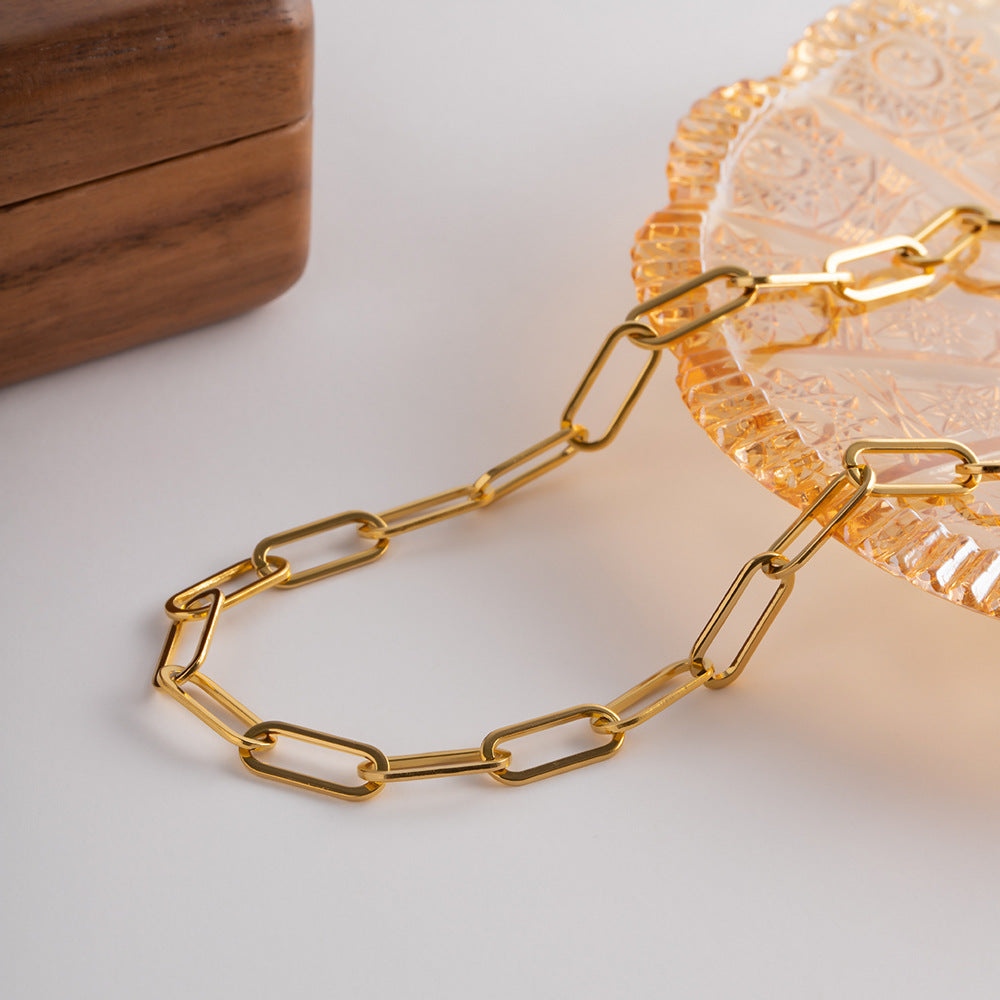 Ria Gold Link Chain Necklace