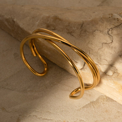 Dolly Gold Plated Bangle Bracelet