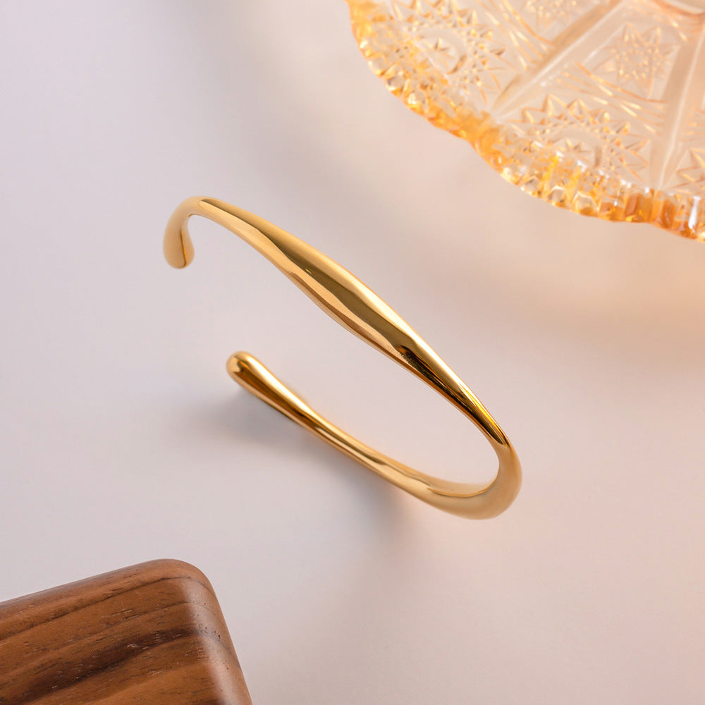 Tiffany Gold Plated Bangle Bracelet