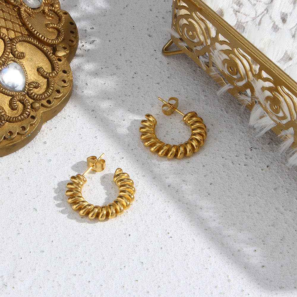 Brynlee Twisted Hoop Earrings