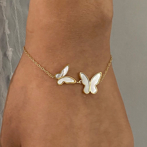 Blaire Pearl Butterfly Bracelet