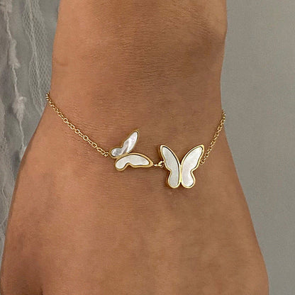 Blaire Pearl Butterfly Bracelet