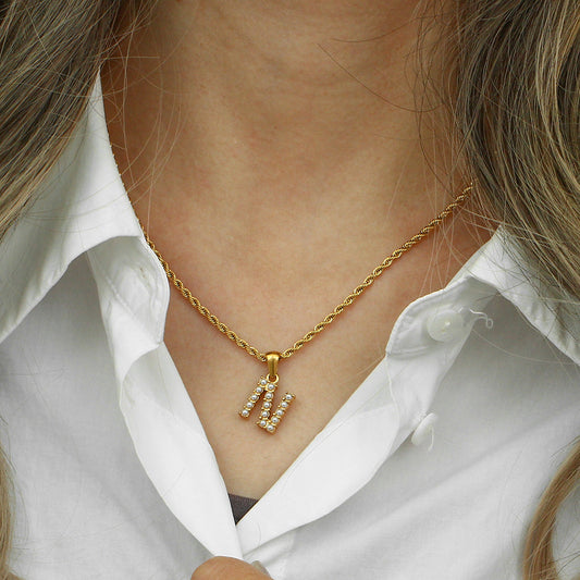 Pearl Necklace with Initial - Elodie