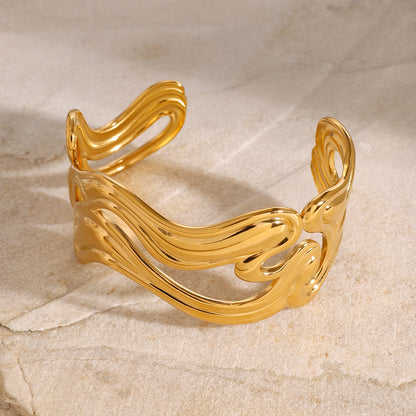 Anissa Gold Cuff Bracelet