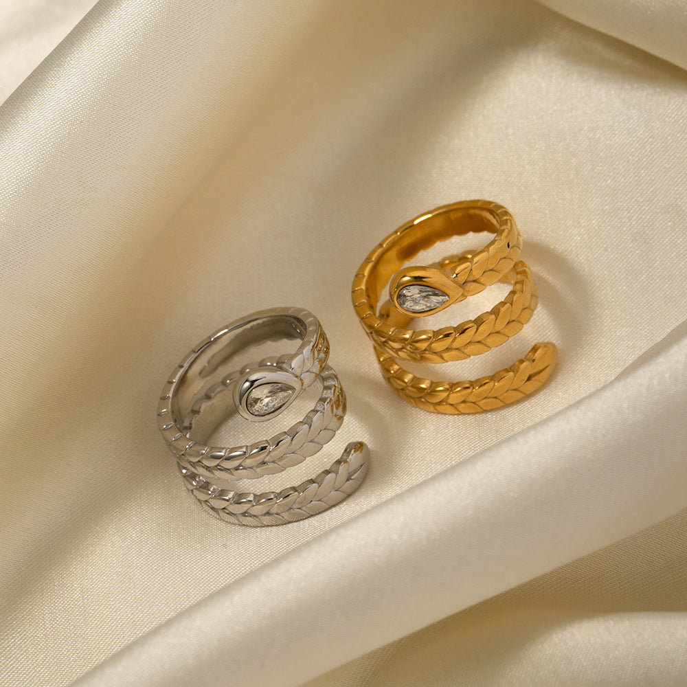 Davina Gold Snake Ring