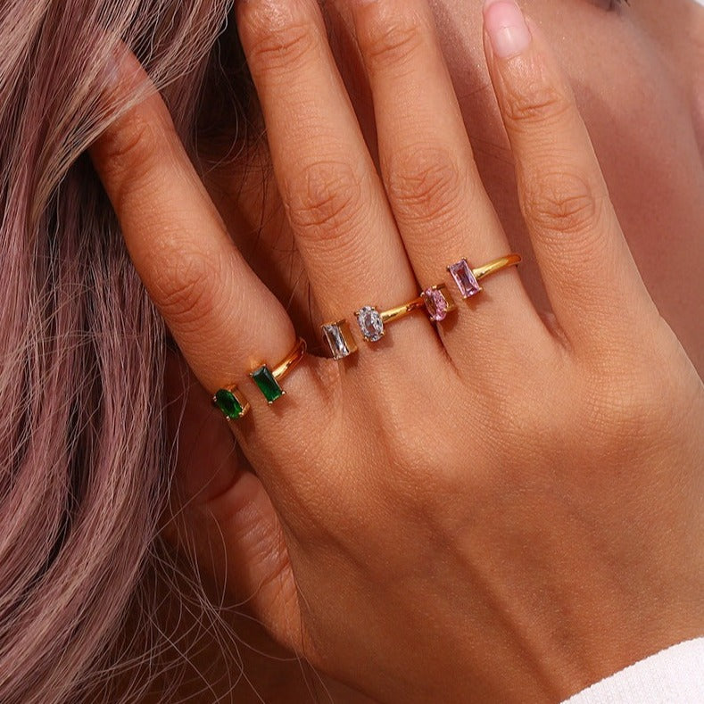 Mosaic Gold Ring Fedilia
