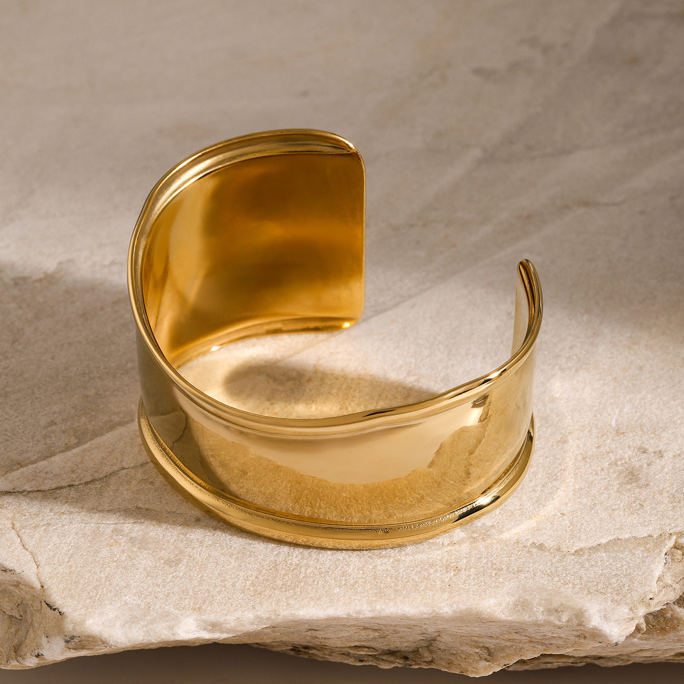 Rachel Gold Cuff Bracelet