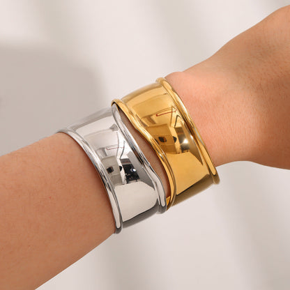 Rachel Gold Cuff Bracelet