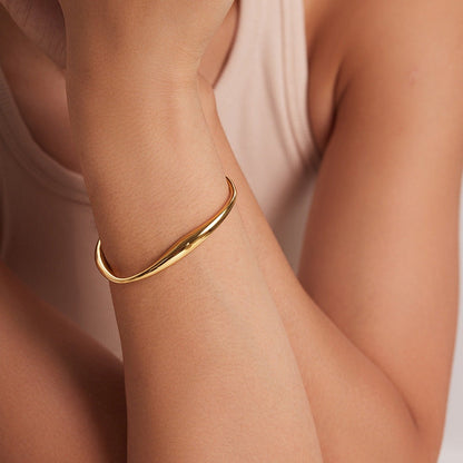 Tiffany Gold Plated Bangle Bracelet