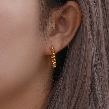 Brynlee Twisted Hoop Earrings