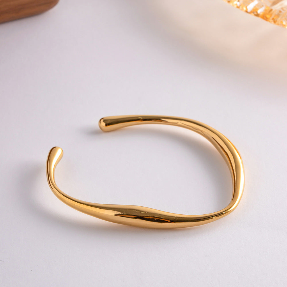 Tiffany Gold Plated Bangle Bracelet