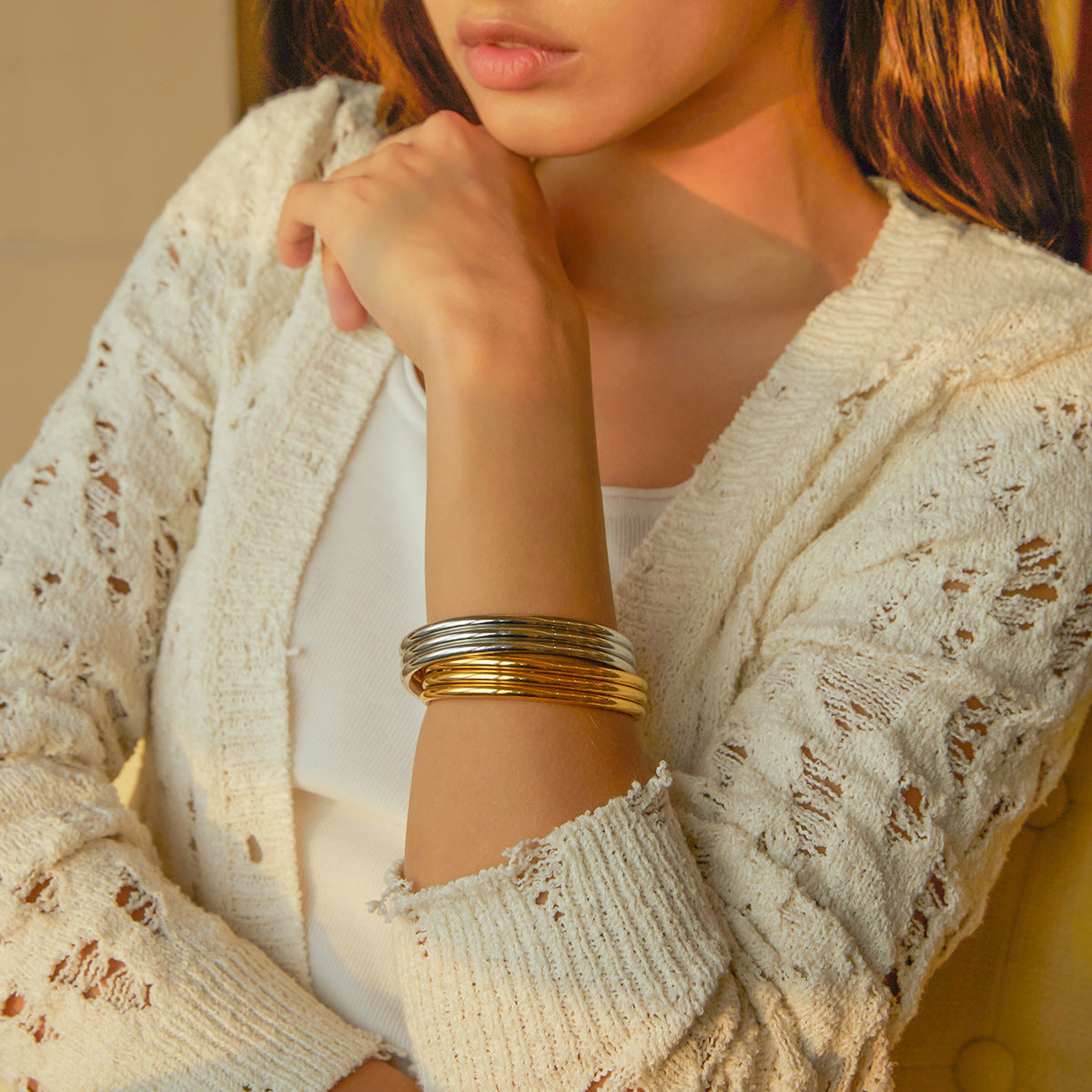 Odette Gold-Plated Cuff Bracelet