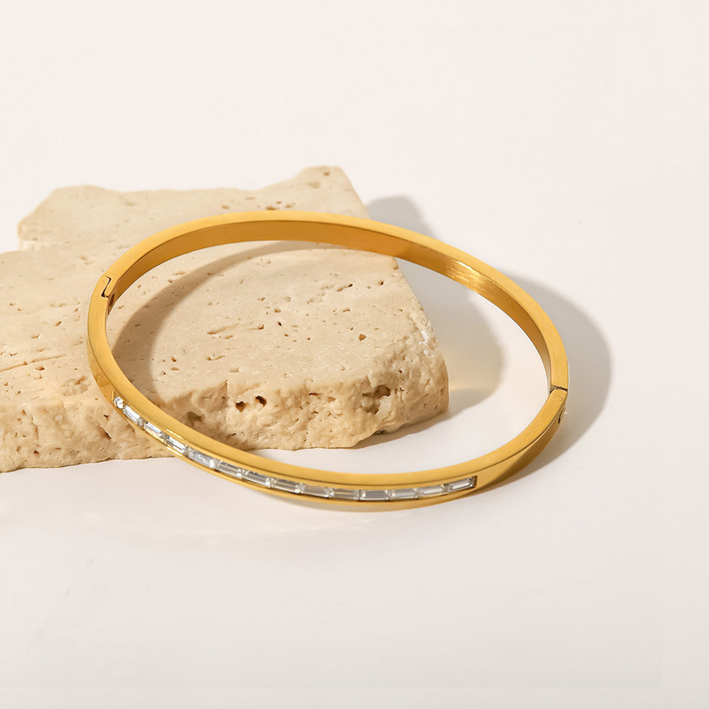 Grace Gold and Diamond Bangle
