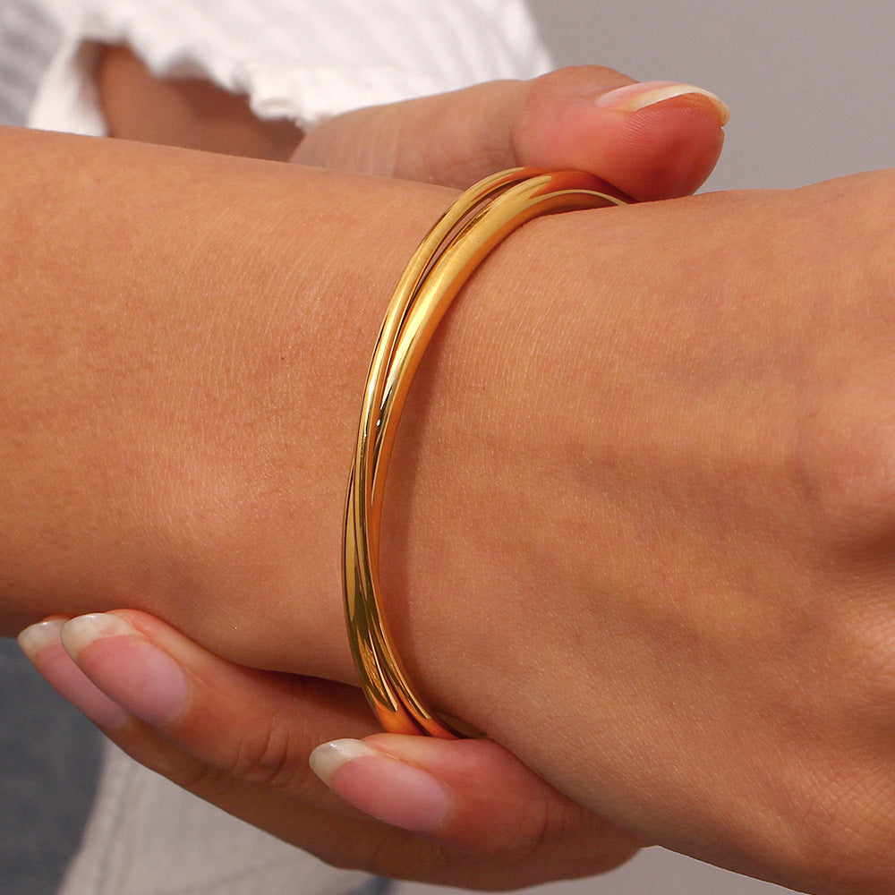 Rianne Gold Cuff Bracelet