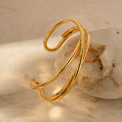 Dolly Gold Plated Bangle Bracelet