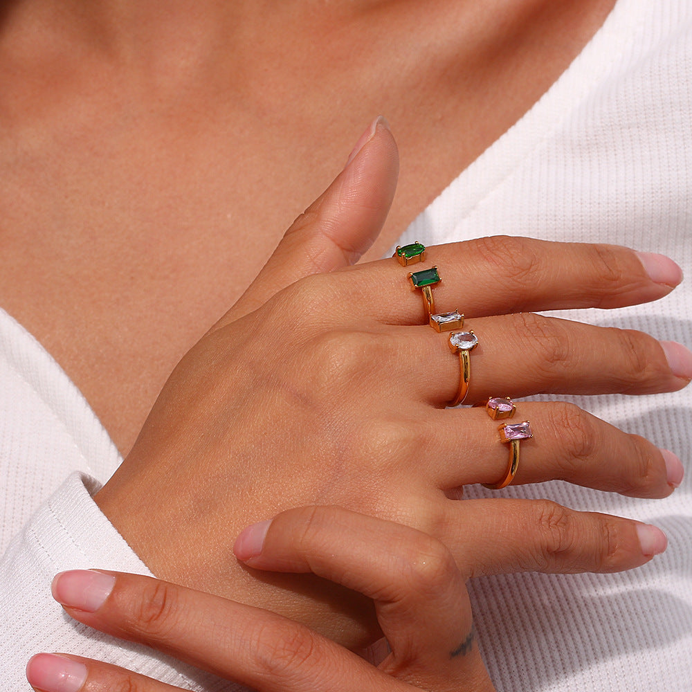 Mosaic Gold Ring Fedilia