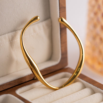 Tiffany Gold Plated Bangle Bracelet
