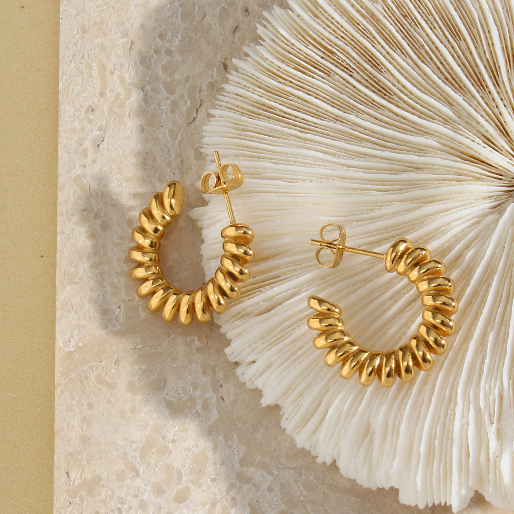 Brynlee Twisted Hoop Earrings