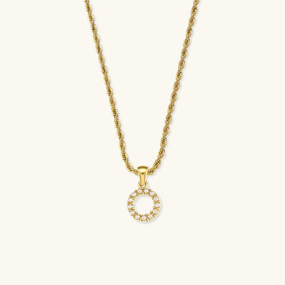 Pearl Necklace with Initial - Elodie