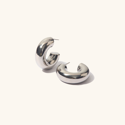 Natalia Thick Gold Hoops