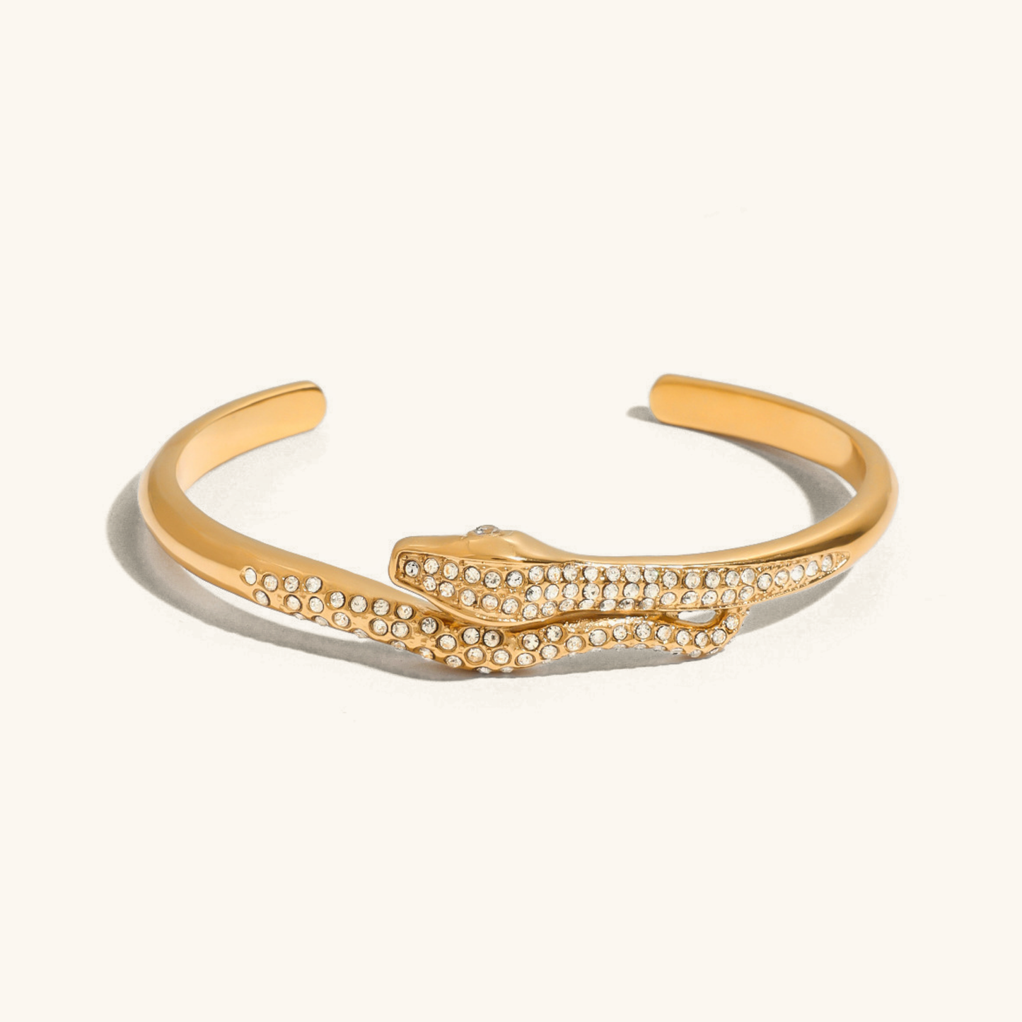 Rosalee Snake & Diamond Cuff Bracelet