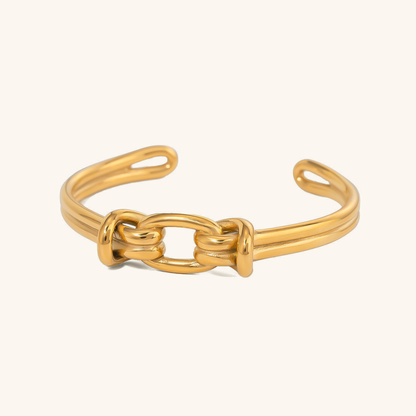 Luce Gold Knot Cuff Bracelet