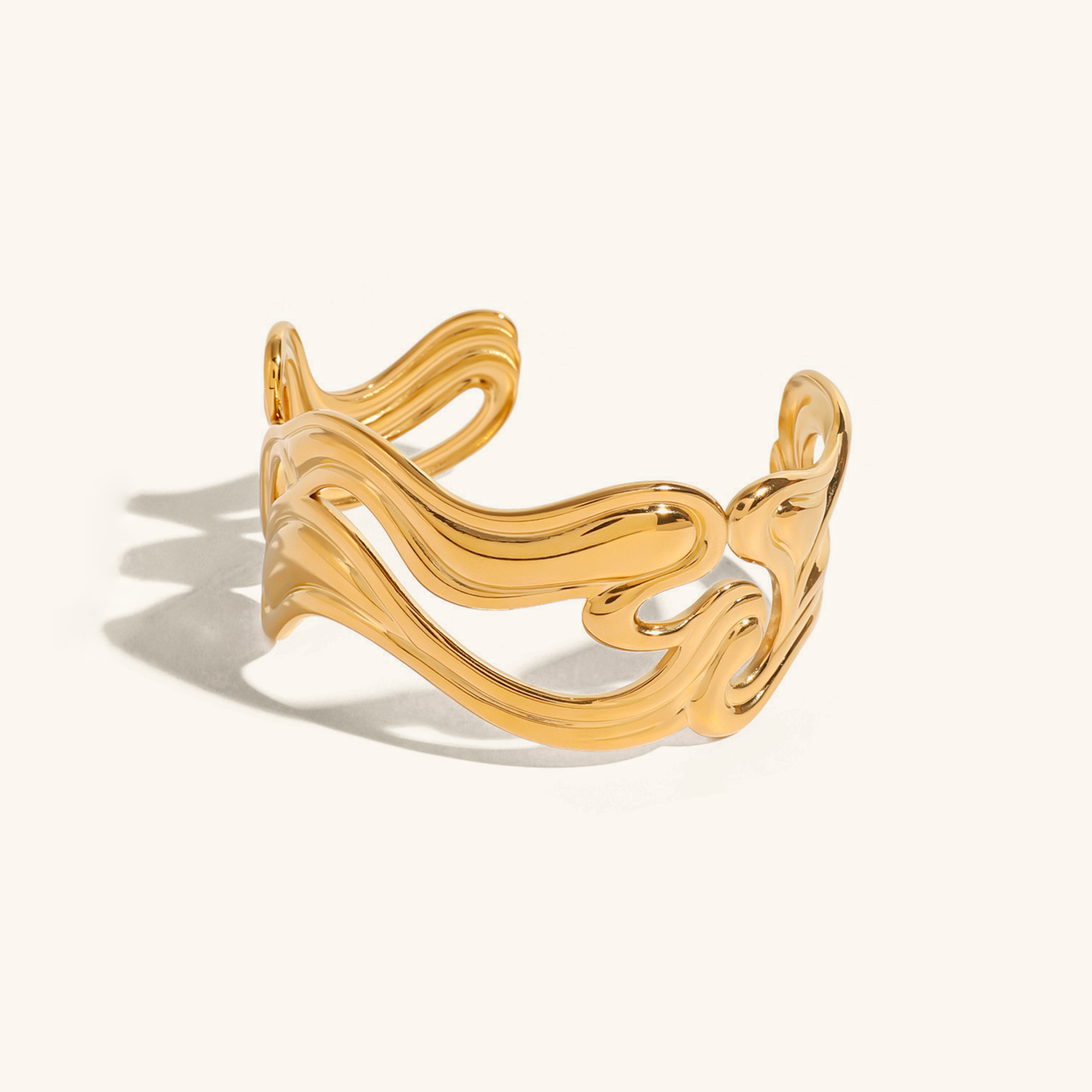 Anissa Gold Cuff Bracelet