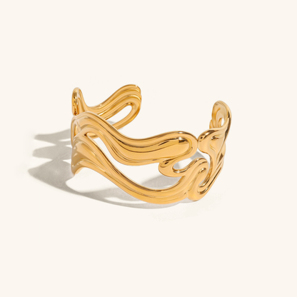 Anissa Gold Cuff Bracelet