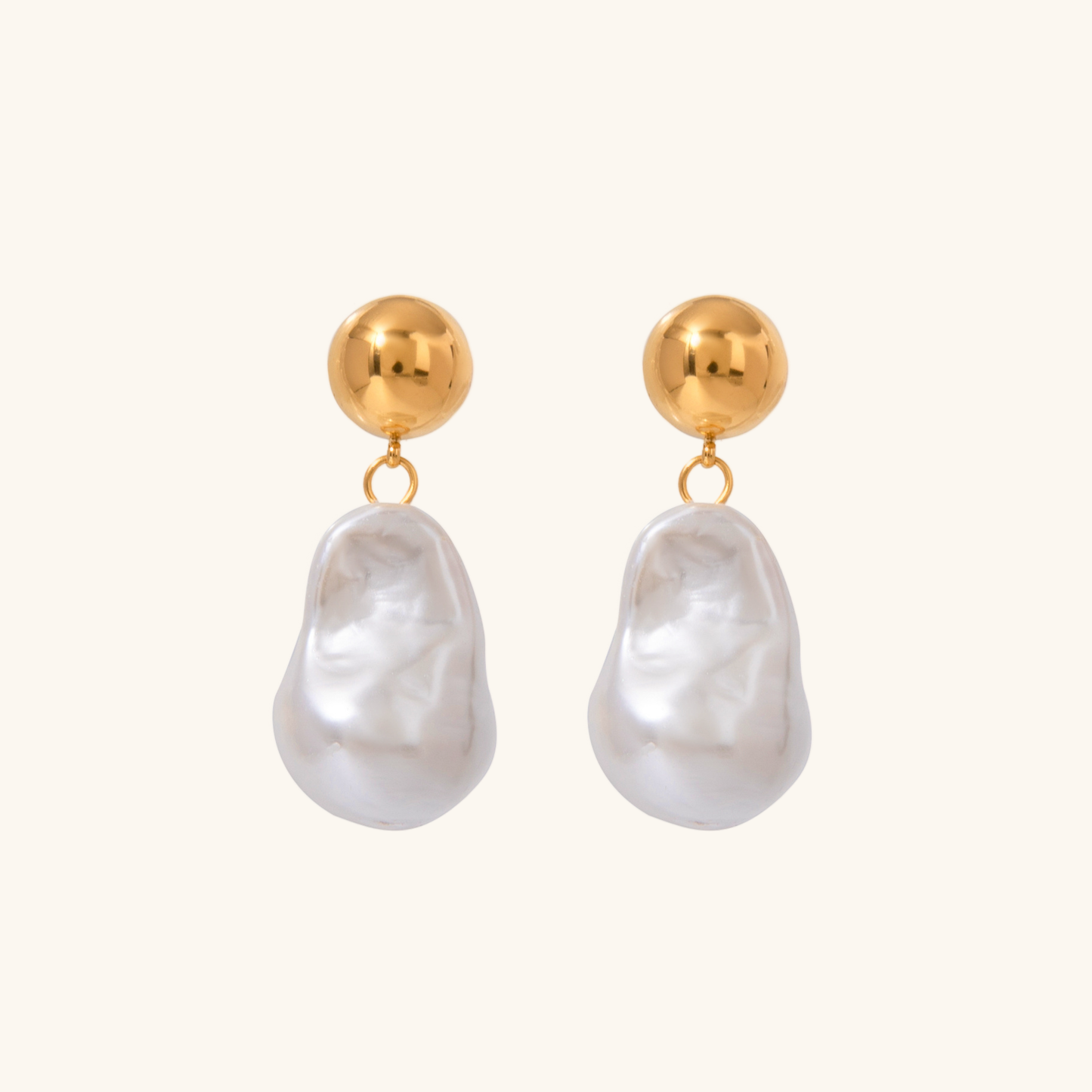 Ariana Earrings with Dangling Pearls