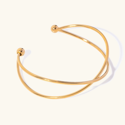 Chelsea Gold-Plated Open Cuff Bracelet