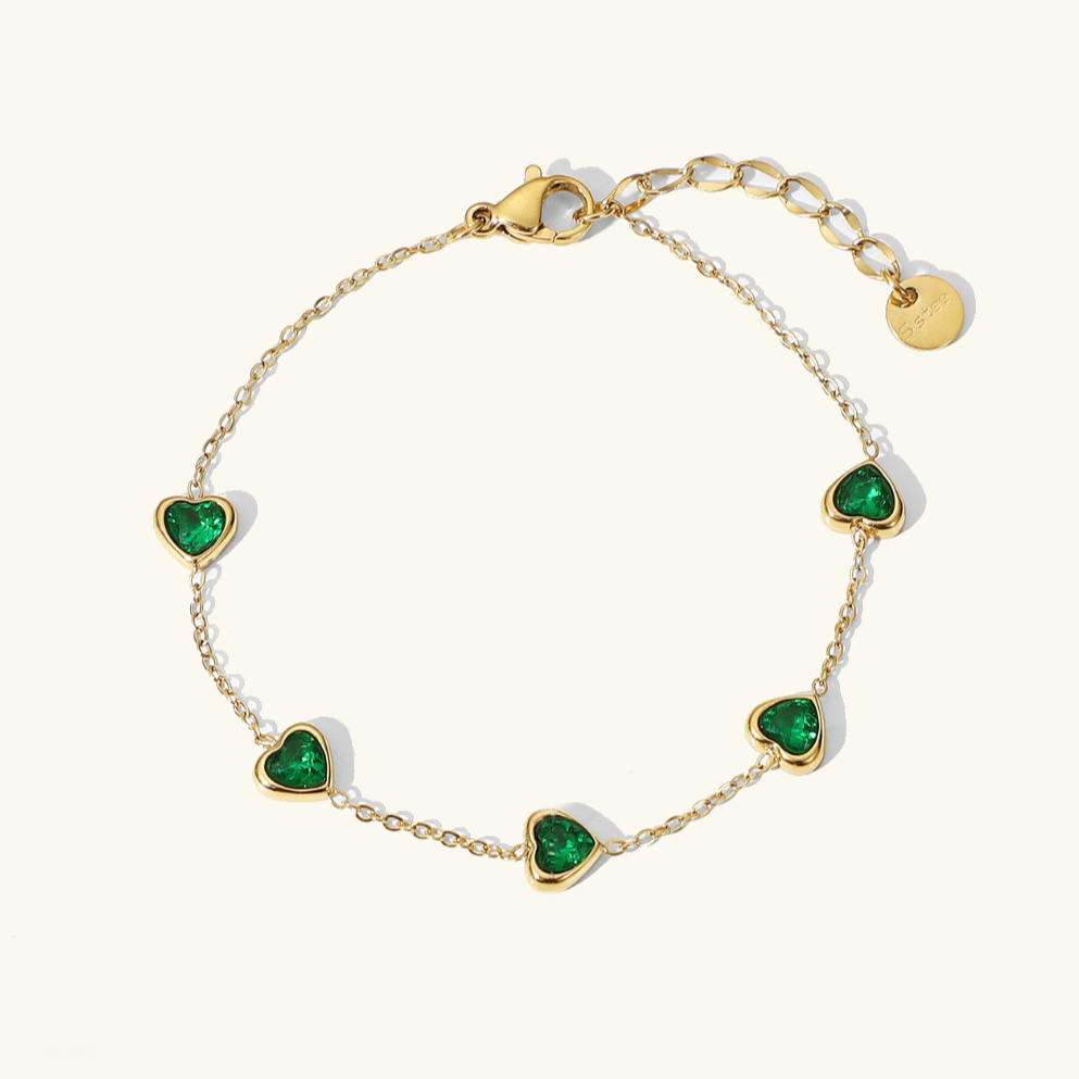Green Heart Bracelet