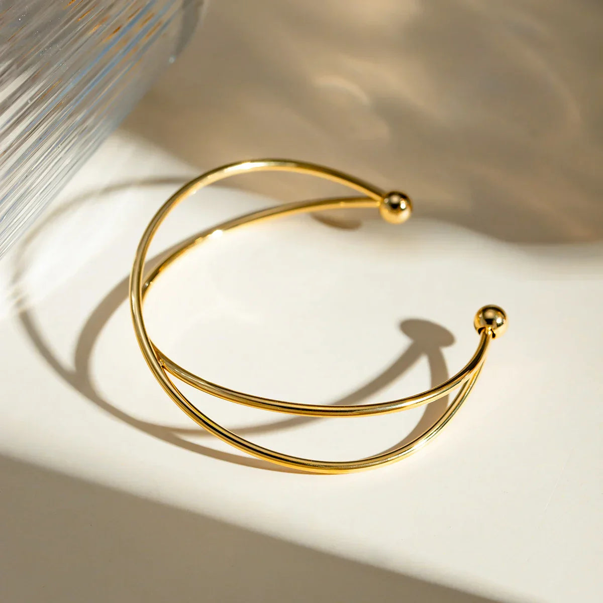 Chelsea Gold-Plated Open Cuff Bracelet