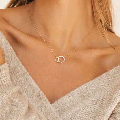 Isabelle Double Hoop Necklace