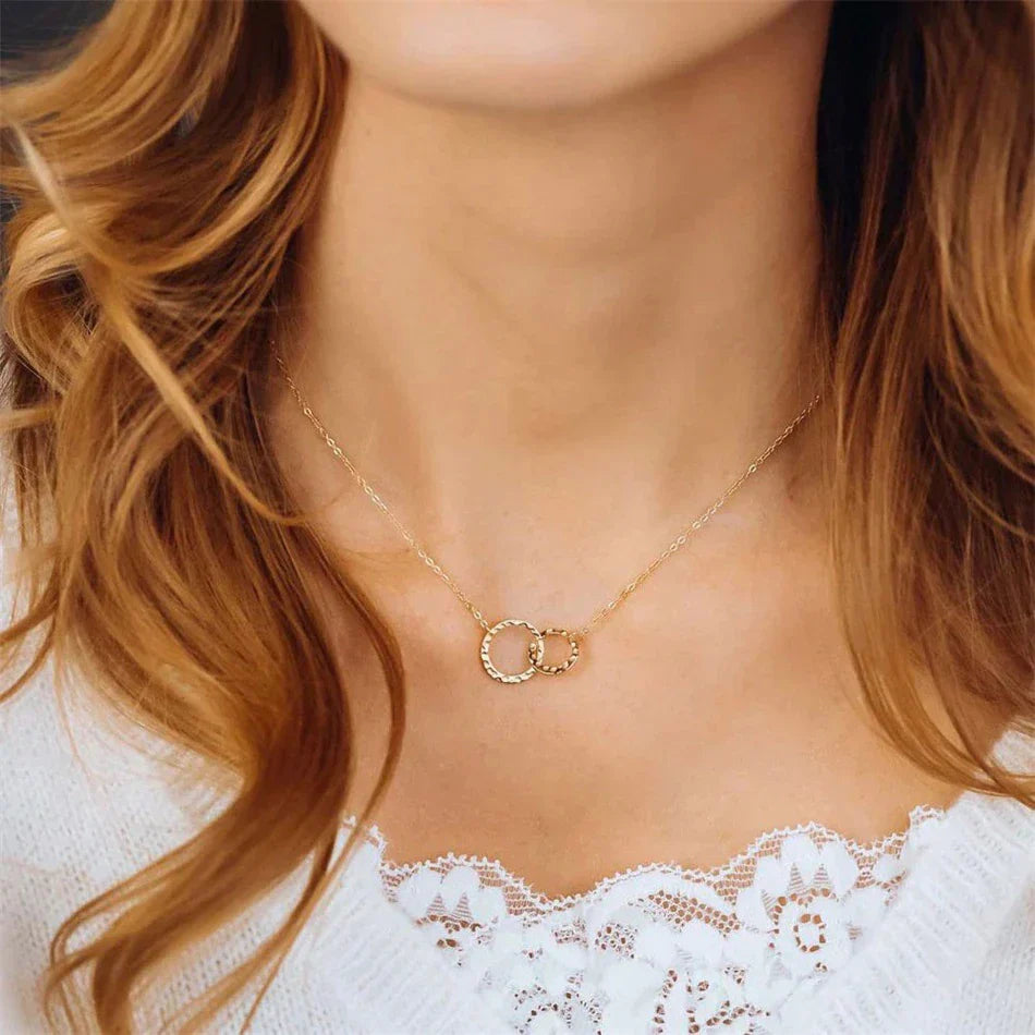 Isabelle Double Hoop Necklace
