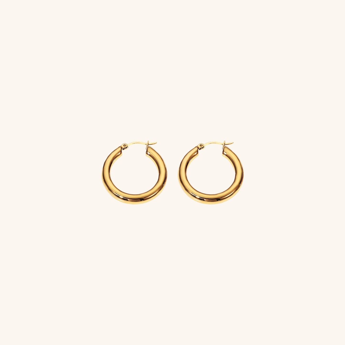 Wide Gold Hoops