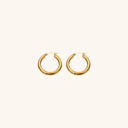 Wide Gold Hoops