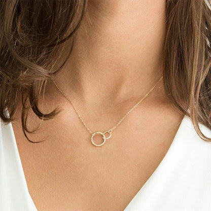 Isabelle Double Hoop Necklace