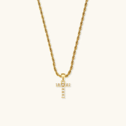 Pearl Necklace with Initial - Elodie